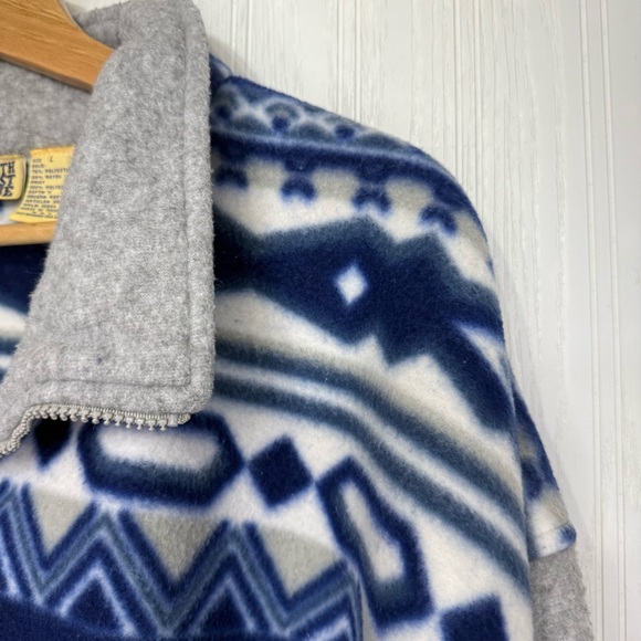 Vintage 90’s North West Blue Fleece pull over shirt size Large - Picture 3 of 9